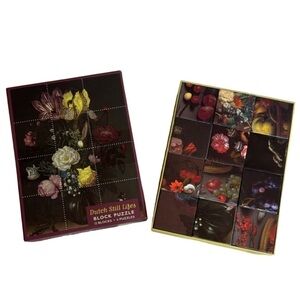 Pomegranate Kids Block Puzzle - Dutch Still Life’s 12 Blocks - 6 Puzzles!